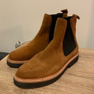 Brown Suede Chelsea Boots